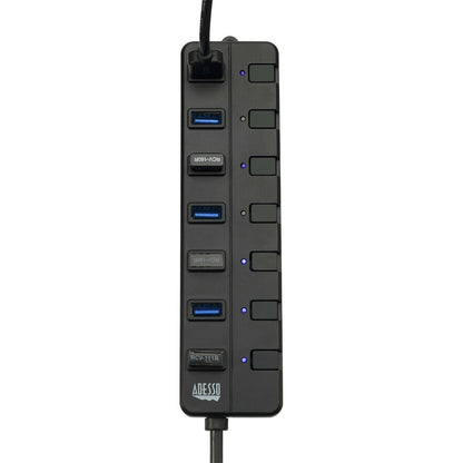 Adesso 7-ports USB 3.0 Hub with 5V2A Power Adaptor AUH-3070P