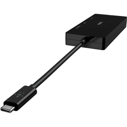 Belkin USB-C Mutiport Video Adapter, USB-C to HDMI - VGA - DVI - DisplayPort, Up to 4k at 60Hz AVC003BK-BL