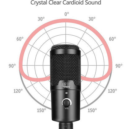 Microphone à condensateur filaire Adesso Xtream M4 pour visioconférence, diffusion en direct XTREAM M4