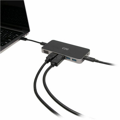 Station d'accueil double écran 7 en 1 USB-C C2G pour ordinateurs portables C2G54477