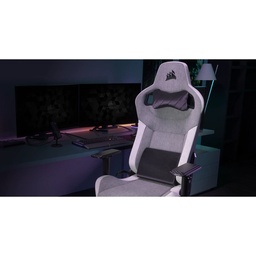 Chaise de jeu en tissu Corsair T3 RUSH (2023) - Gris/Anthracite CF-9010056-WW