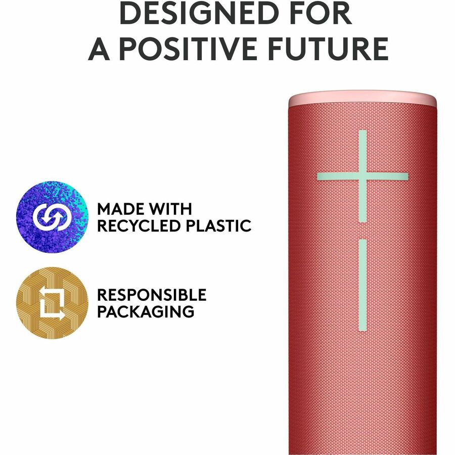 Système d'enceintes Bluetooth portable Ultimate Ears MEGABOOM 4 - Rouge framboise 984-001994