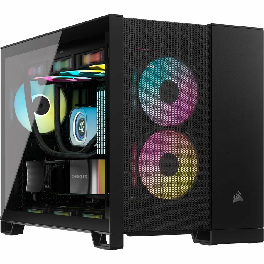 Boîtier PC Corsair 2500D AIRFLOW mi-tour à double chambre - Noir CC-9011263-WW