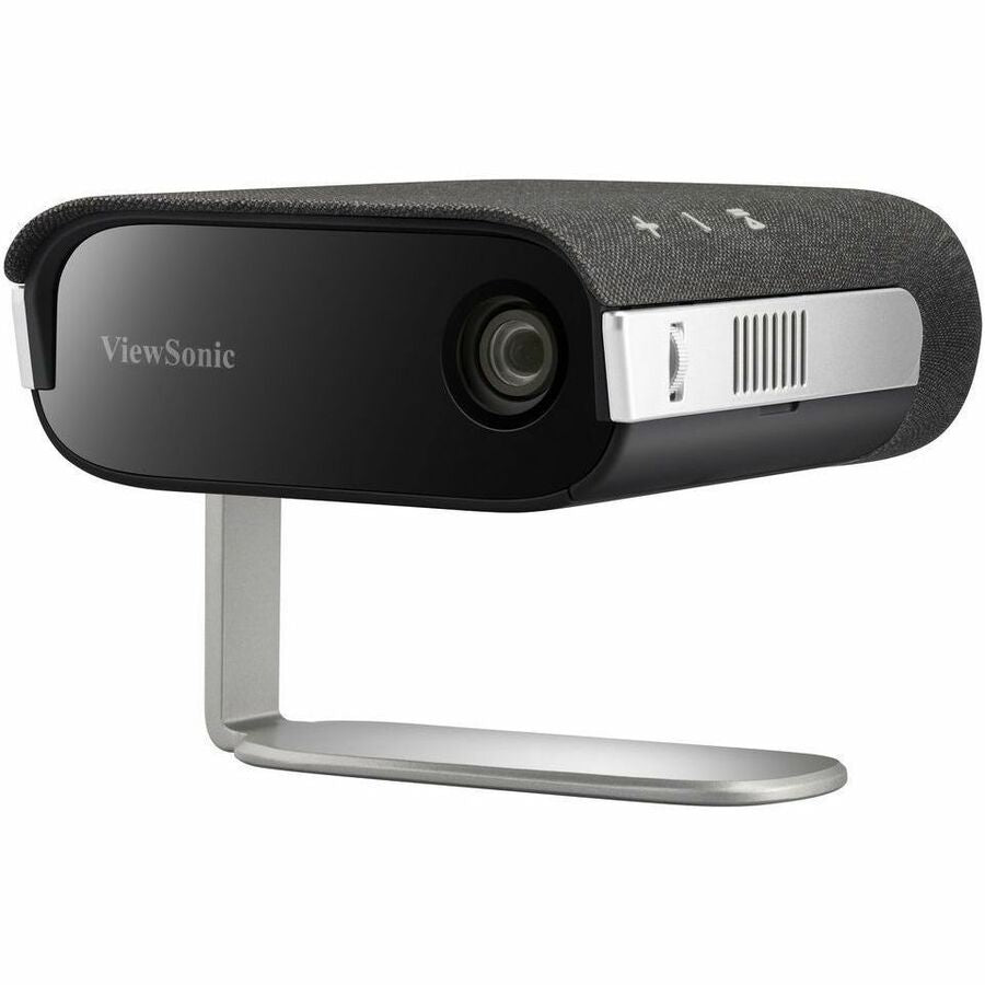 Projecteur LED portable ViewSonic M1X avec support intelligent, haut-parleurs Harman Kardon, batterie intégrée, distorsion trapézoïdale H/V, réglage des 4 coins, Bluetooth, Wi-Fi, USB-C, USB A alimenté M1X