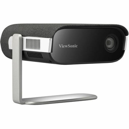 Projecteur LED portable ViewSonic M1X avec support intelligent, haut-parleurs Harman Kardon, batterie intégrée, distorsion trapézoïdale H/V, réglage des 4 coins, Bluetooth, Wi-Fi, USB-C, USB A alimenté M1X