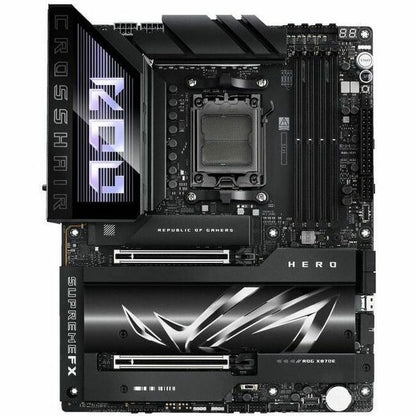 Carte mère de bureau gaming Asus ROG Crosshair X870E HERO - Chipset AMD X870E - Socket AM5 - ATX ROGCROSSHAIRX870EHERO