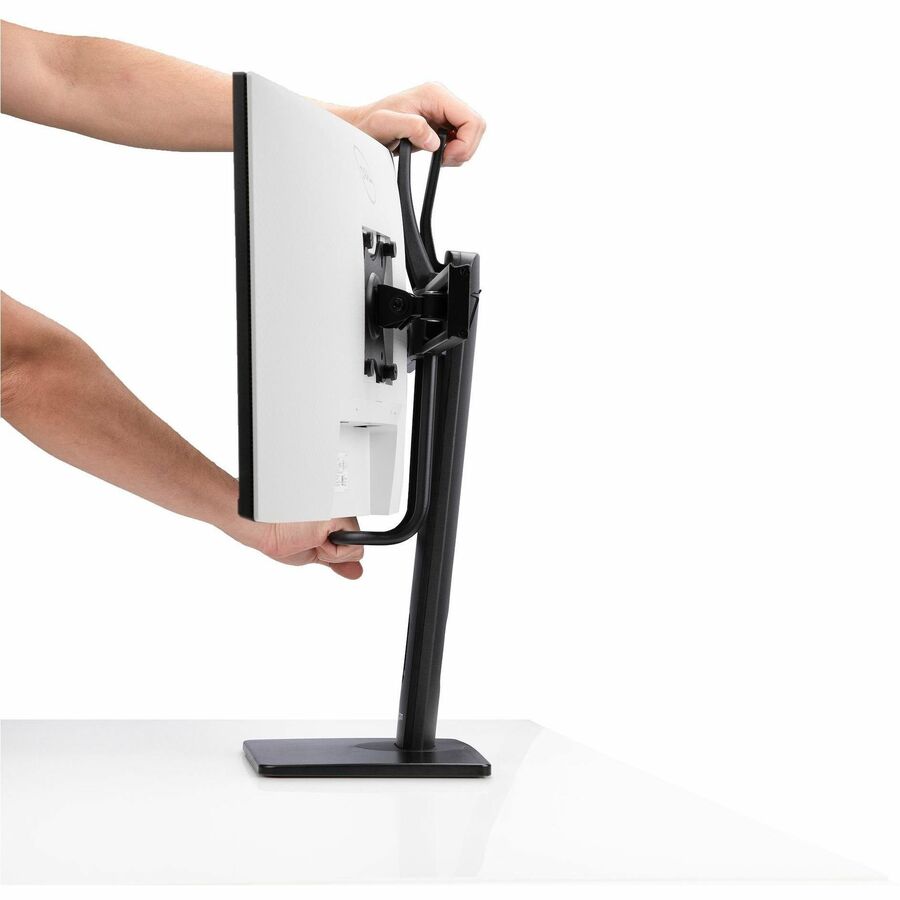 StarTech.com Support de bureau pour écran double avec barre transversale pour écrans de 27 pouces, capacité maximale de 12 kg, montage VESA 75 x 75/100 x 100, réglage de la hauteur sans outil 2MC1S-MONITOR-STAND