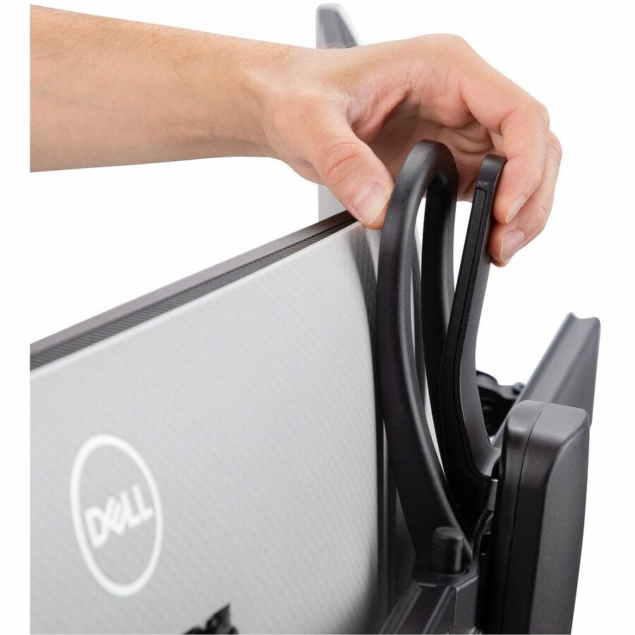 StarTech.com Support de bureau pour écran double avec barre transversale pour écrans de 27 pouces, capacité maximale de 12 kg, montage VESA 75 x 75/100 x 100, réglage de la hauteur sans outil 2MC1S-MONITOR-STAND