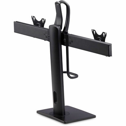StarTech.com Support de bureau pour écran double avec barre transversale pour écrans de 27 pouces, capacité maximale de 12 kg, montage VESA 75 x 75/100 x 100, réglage de la hauteur sans outil 2MC1S-MONITOR-STAND