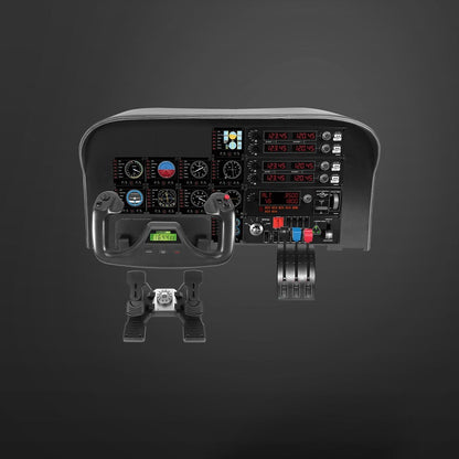 Système de joug de vol Saitek Simulation professionnelle Joug et quadrant d'accélérateur 945-000023