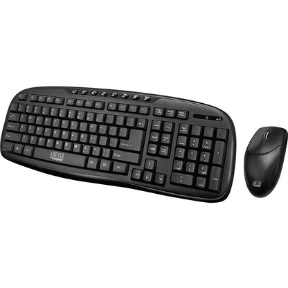 Adesso WKB-1330CB - Ensemble clavier et souris de bureau sans fil 2,4 GHz WKB-1330CB