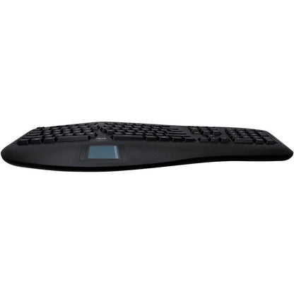 Adesso 2.4GHz Wireless Ergonomic Touchpad Keyboard WKB-4500UB