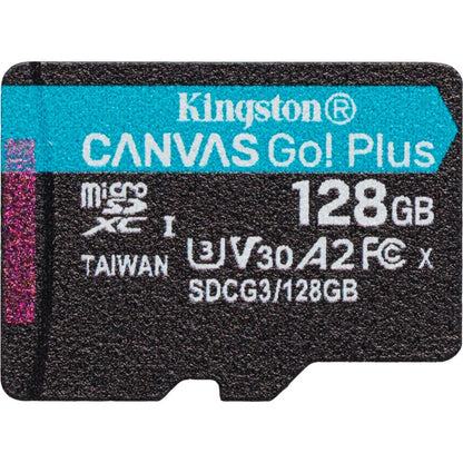 Carte microSDXC Kingston Canvas Go! Plus SDCG3 128 Go Classe 10/UHS-I (U3) SDCG3/128GBSP
