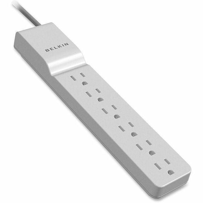 Parasurtenseur Belkin à 6 prises pour la maison/le bureau - Cordon de 4 pieds - Blanc - 720 joules BE106000-04