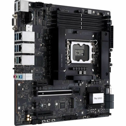 Carte mère de bureau Asus PRO WS W680M-ACE SE - Chipset Intel W680 - Socket LGA-1700 - Mémoire Intel Optane compatible - Micro ATX PRO WS W680M-ACE SE