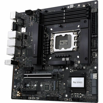 Carte mère de bureau Asus PRO WS W680M-ACE SE - Chipset Intel W680 - Socket LGA-1700 - Mémoire Intel Optane compatible - Micro ATX PRO WS W680M-ACE SE
