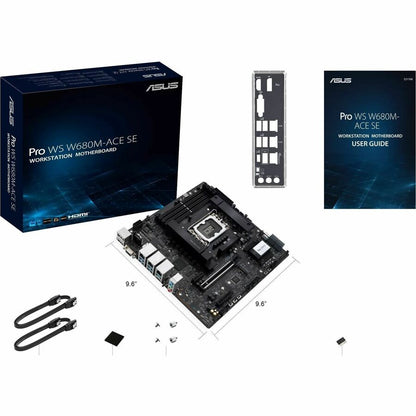 Carte mère de bureau Asus PRO WS W680M-ACE SE - Chipset Intel W680 - Socket LGA-1700 - Mémoire Intel Optane compatible - Micro ATX PRO WS W680M-ACE SE