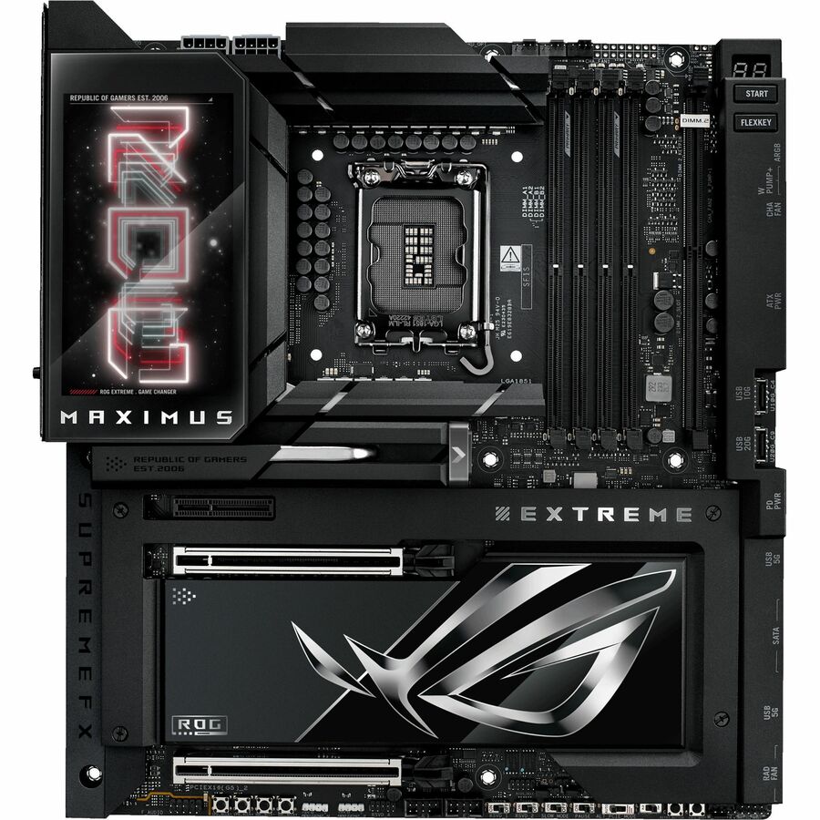 Carte mère de bureau gaming Asus ROG MAXIMUS Z890 EXTREME - Chipset Intel Z890 - Socket LGA-1851 - ATX étendu ROG MAXIMUS Z890 EXTREME
