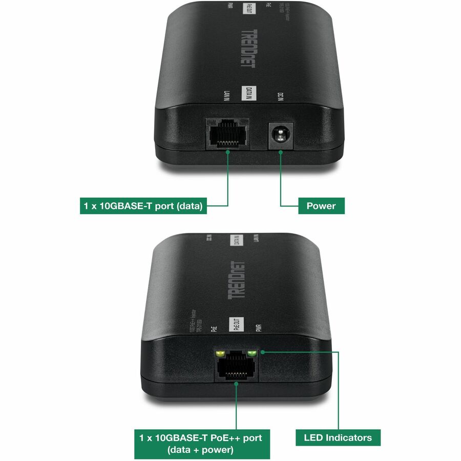 Injecteur TRENDnet 10G PoE++ TPE-318GI