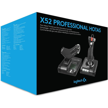 Contrôleur de simulation d'accélérateur et de manche en métal Saitek X52 Professional HOTAS 945-000022