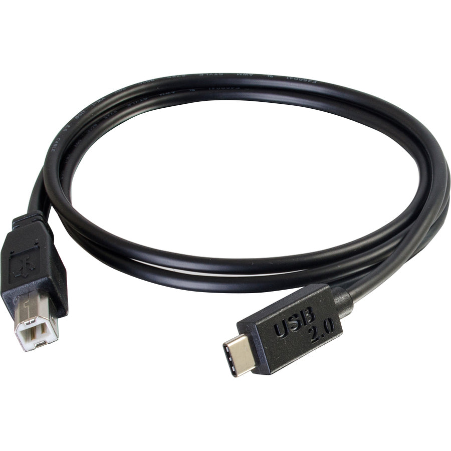 Câble USB 2.0 USB-C vers USB-B C2G 1,8 m M/M - Noir 28859