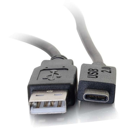 C2G 3ft (0.9m) USB 2.0 USB-C to USB-A Cable M/M - Black 28870