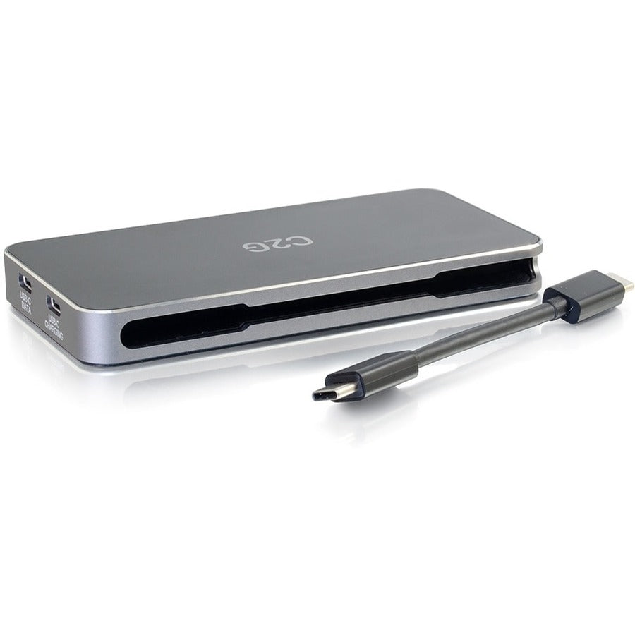 C2G USB C Dual Monitor Laptop Docking Station - HDMI, DisplayPort, VGA - Power Delivery up to 100W 54439