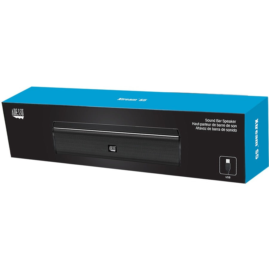 Barre de son portable Adesso Xtream S5 2.0 - 10 W RMS - Noir XTREAM S5