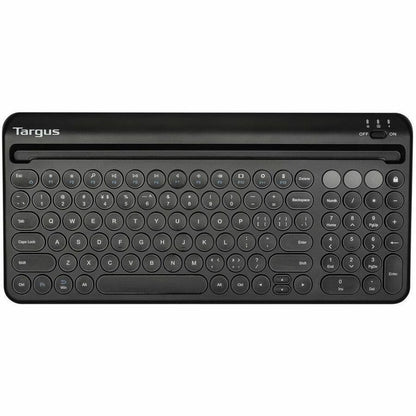 Clavier antimicrobien Bluetooth multi-appareils Targus avec support pour tablette/téléphone AKB867US