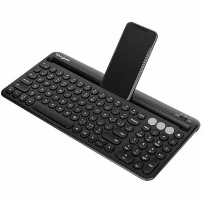 Clavier antimicrobien Bluetooth multi-appareils Targus avec support pour tablette/téléphone AKB867US