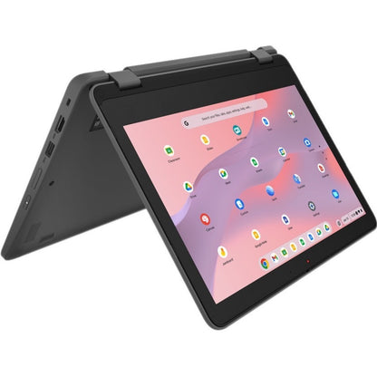 Lenovo 300e Yoga Chromebook Gen 4 82W20004US Chromebook convertible 2 en 1 à écran tactile 11,6" - HD - Octa-core (ARM Cortex A76 + Cortex A55) - 8 Go - Mémoire flash 64 Go - Clavier anglais - Gris graphite 82W20004US