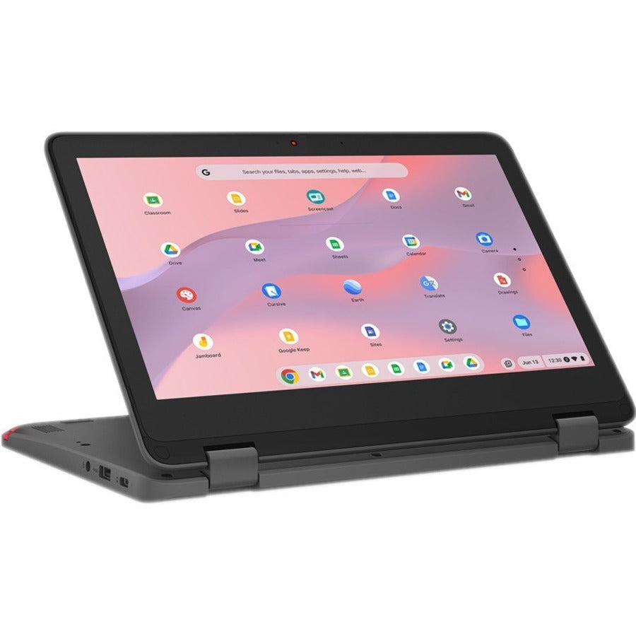 Lenovo 300e Yoga Chromebook Gen 4 82W20004US Chromebook convertible 2 en 1 à écran tactile 11,6" - HD - Octa-core (ARM Cortex A76 + Cortex A55) - 8 Go - Mémoire flash 64 Go - Clavier anglais - Gris graphite 82W20004US