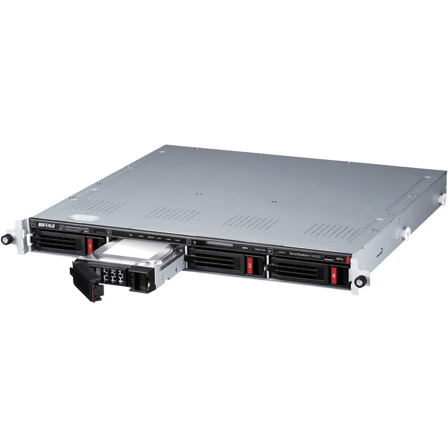 Stockage NAS BUFFALO TeraStation 5420 à 4 baies de 16 To (4 x 4 To) monté en rack pour entreprise, disques durs inclus TS5420RN1604