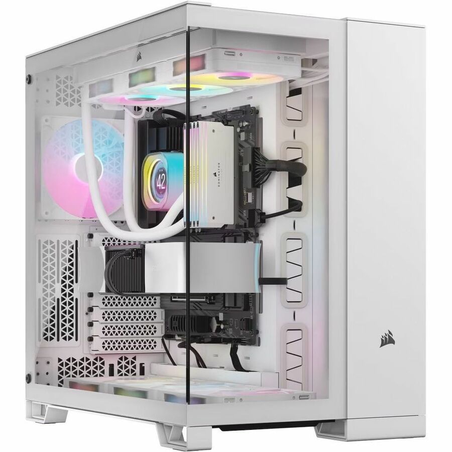 Boîtier PC Corsair 6500X mi-tour à double compartiment - Blanc CC-9011258-WW