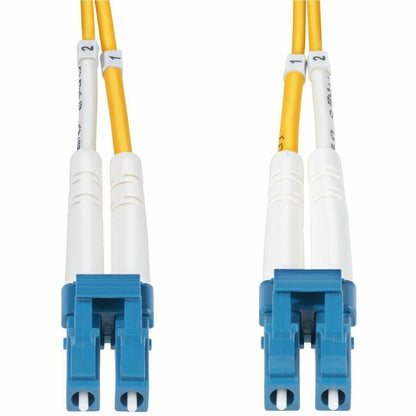 StarTech.com Câble à fibre optique duplex monomode LC vers LC (UPC) OS2 de 1 m (3,3 pi), 9/125, 100G, faible perte d'insertion, cordon de raccordement à fibre optique LSZH SMDOS2LCLC1M