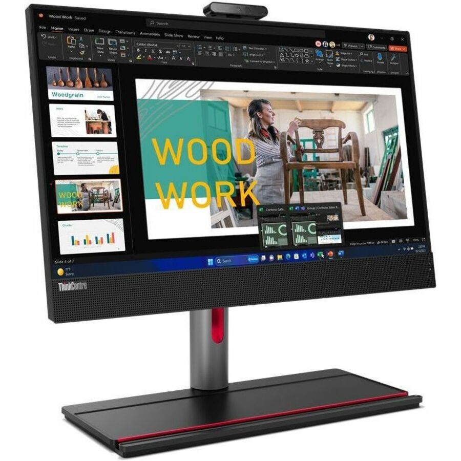 Ordinateur tout-en-un Lenovo ThinkCentre M90a Gen 5 12SH001LUS - Intel Core i5 14e génération i5-14500 - Technologie vPro - 16 Go - SSD 256 Go - Écran tactile Full HD 23,8" - Bureau - Noir 12SH001LUS