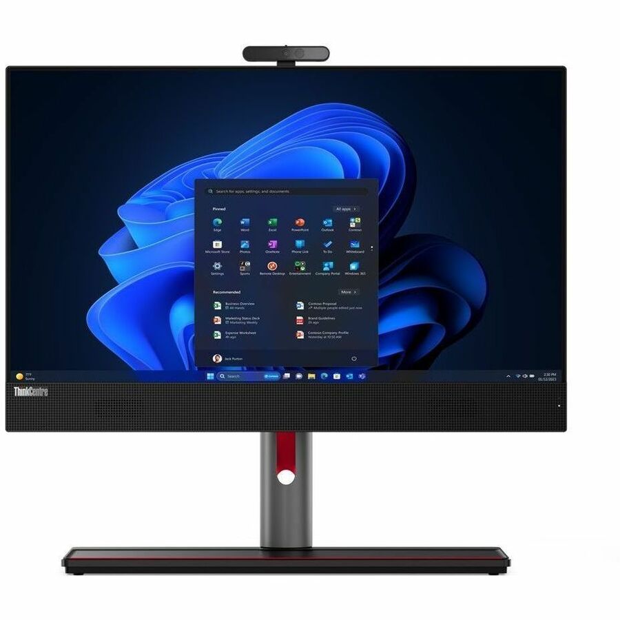 Ordinateur tout-en-un Lenovo ThinkCentre M90a Gen 5 12SH001LUS - Intel Core i5 14e génération i5-14500 - Technologie vPro - 16 Go - SSD 256 Go - Écran tactile Full HD 23,8" - Bureau - Noir 12SH001LUS