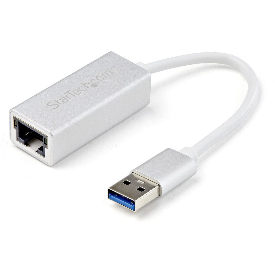 Adaptateur réseau USB 3.0 vers Gigabit StarTech.com - Argent - Design élégant en aluminium Idéal pour MacBook, Chromebook ou tablette USB31000SA