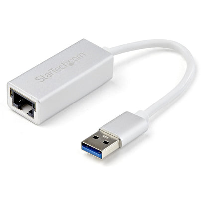 Adaptateur réseau USB 3.0 vers Gigabit StarTech.com - Argent - Design élégant en aluminium Idéal pour MacBook, Chromebook ou tablette USB31000SA