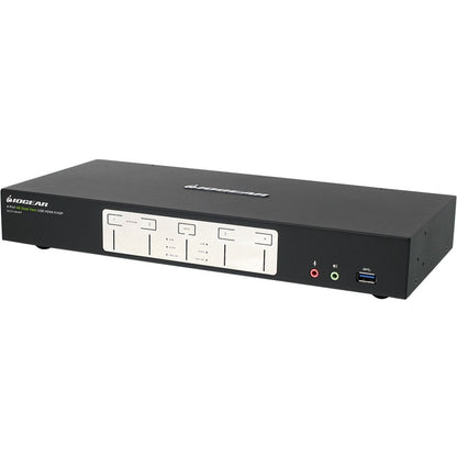 Commutateur KVMP double vue 4K 4 ports IOGEAR avec connexion HDMI, hub USB 3.0 et audio GCS1944H