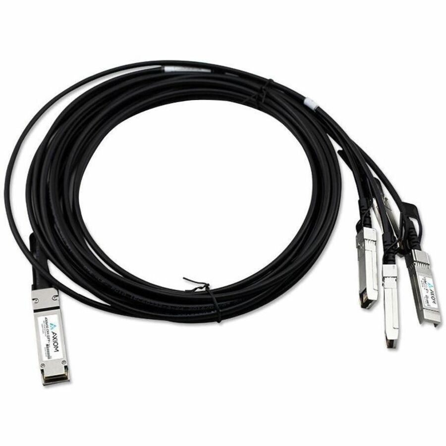 Câble Axiom 40GBASE-CR4 QSFP+ vers 4 10GBASE-CU SFP+ DAC passif HP 3 m 721064-B21-AX