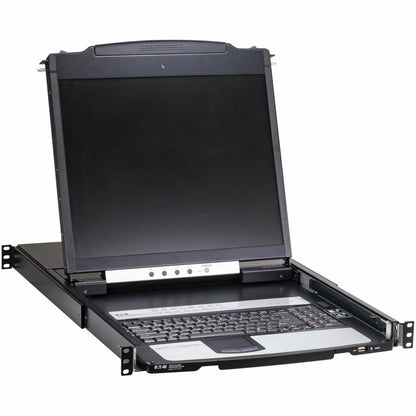 Tripp Lite by Eaton 16-Port Cat5 KVM over IP Switch - Virtual Media, 19 in. LCD, 1 Remote/1 Local User, 1U Rack-Mount, TAA B064C-16-1X1-IP