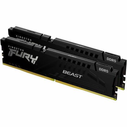 Kingston 32 Go (2 x 16 Go) DDR5 6 000 MT/s CL30 FURY Beast Noir XMP KF560C30BBK2-32