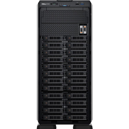 Serveur tour Dell EMC PowerEdge T550 5U - Intel Xeon Silver 4310 2,10 GHz - 8 Go de RAM - 480 Go de SSD - Serial Attached SCSI (SAS), contrôleur Serial ATA 1JKXH