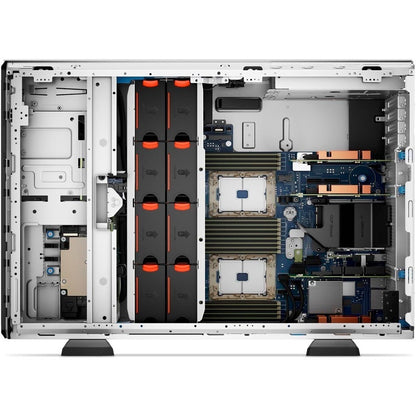 Serveur tour Dell EMC PowerEdge T550 5U - Intel Xeon Silver 4310 2,10 GHz - 8 Go de RAM - 480 Go de SSD - Serial Attached SCSI (SAS), contrôleur Serial ATA 1JKXH