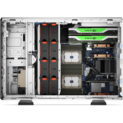 Serveur tour Dell EMC PowerEdge T550 5U - Intel Xeon Silver 4310 2,10 GHz - 8 Go de RAM - 480 Go de SSD - Serial Attached SCSI (SAS), contrôleur Serial ATA 1JKXH