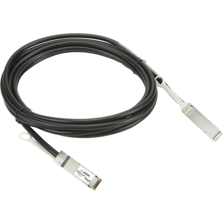 Câble DAC passif Axiom 40GBASE-CR4 QSFP+ compatible Oracle 2 m X2121A-2M-N-AX