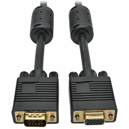Câble d'extension de moniteur haute résolution coaxial VGA Tripp Lite par Eaton avec câble coaxial RVB (HD15 M/F), 3 pi P500-003