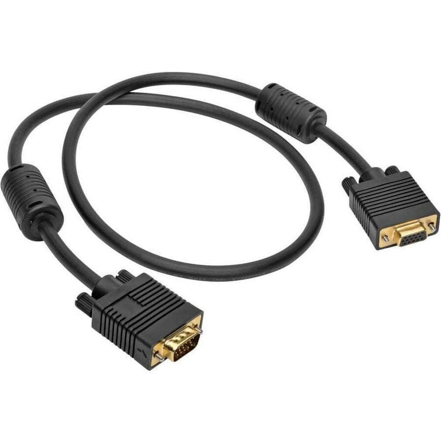 Câble d'extension de moniteur haute résolution coaxial VGA Tripp Lite par Eaton avec câble coaxial RVB (HD15 M/F), 3 pi P500-003