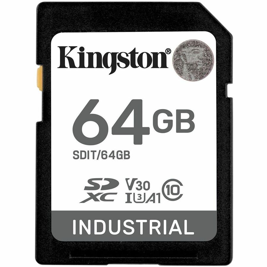 Kingston Industrial 64 Go Classe 10/UHS-I (U3) V30 SDXC SDIT/64 Go